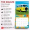 Motor Club; Magic Bus | 2027 12 x 24 Inch (Hanging) Monthly Square Wall Calendar | Plastic-Free; Category:Wall Calendars; Image:7
